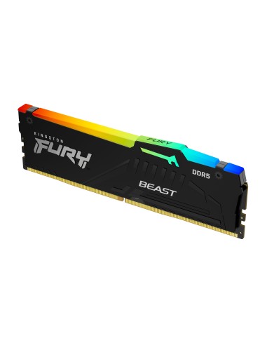 Memoria Ram Kingston 8gb Ddr5-5200mt/s Cl40 Dimm    Mem  Fury Beast Black Rgb