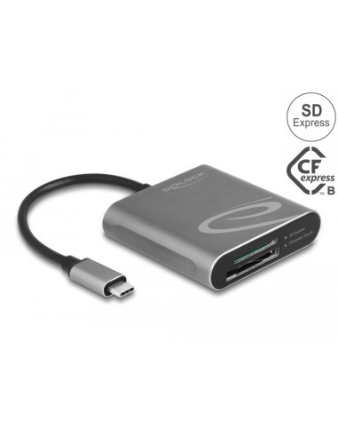 Lector De Tarjetas Externo Delock Usb Tipo-c Card Reader Para Sd Express Und Cfexpress Speicherkarten