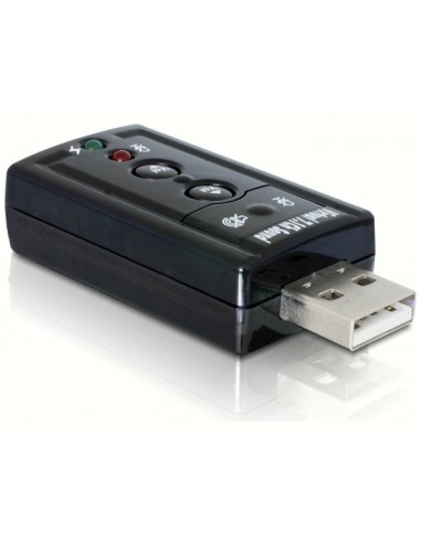 Delock Adaptador De Sonido Usb 7.1 Jack - Auricular  Y Microfono