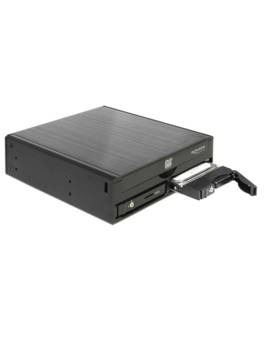 Delock Bastidor Móvil De 5.25" Para 1 X Unidad Delgada De 5.25? + 2 X 2.5? Sata Hdd / Ssd