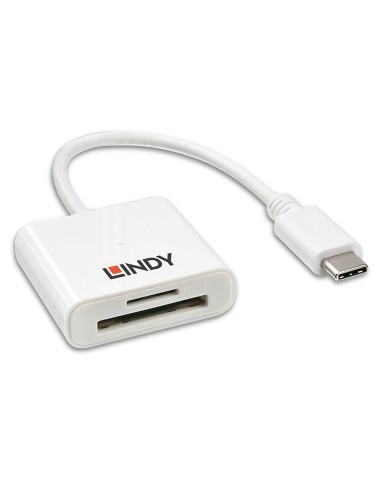 Lector De Tarjetas Externo Lindy Usb 3.1 Tipo C Sd Y Microsd