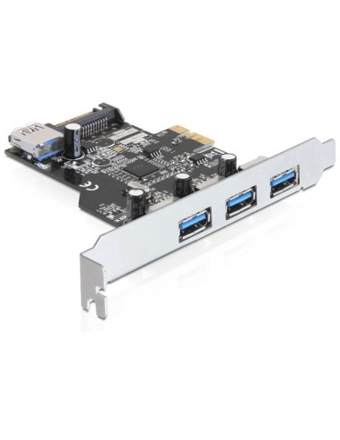 Delock Tarjeta Pci Express   3 X Externos + 1 X Interno Usb 3.0 Typ-a Hembra