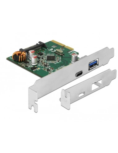 Delock Tarjeta Pci Expres Usb 3.1 A 1 X  Usb Externo Type-c +1xext. Usb Typ-a