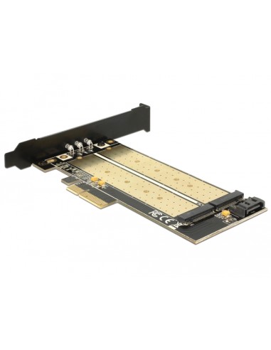 Delock Pci Express X4 Card   1 X Internal M.2 Key B + 1 X Internal Nvme M.2 Key M - Low Profile Form Factor