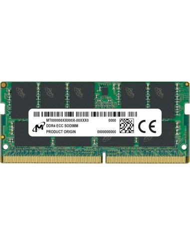 Micron Ddr4 Ecc Sodimm 8gb 1rx8 3200 Mta9asf1g72hz-3g2r1r