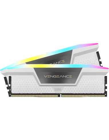 Memoria Ram Corsair Ddr5 32gb Pc 6200 Cl36 (2x16gb) Vengeance Rgb Cmh32gx5m2b6200c36w