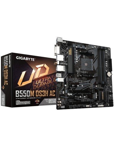 Placa Base Gigabyte B550m Ds3h Ac B550 Am4 Matx Amd