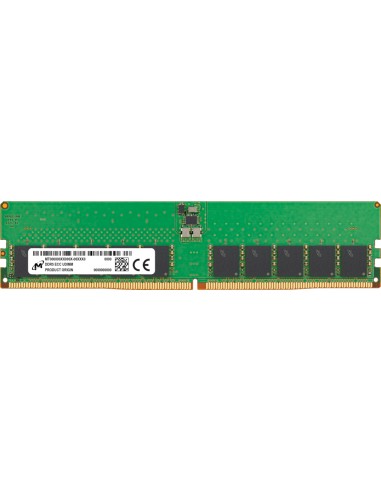 Memoria Ram Crucial Ddr5 Ecc Udimm 32gb 2rx8 4800 Mtc20c2085s1ec48ba1r