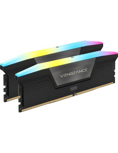 Memoria Ram Corsair Ddr5 32gb 2x16gb Pc5-44800 6000mhz Vengeance Rgb Black