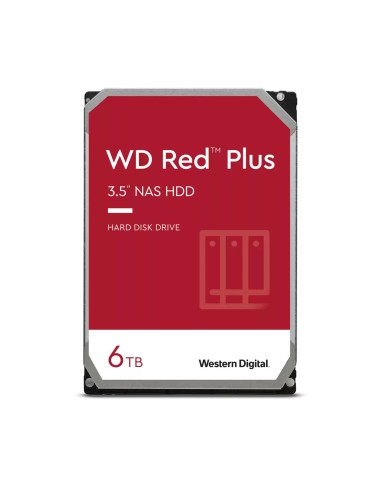 Disco Western Digital Red Plus 6tb Sata 6gb/s 3.5inch 258mb Cache Internal Hdd Bulk