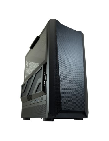 Caja Pc Lc-power Lc-900b-on Lumaxx Gloom Atx  Usb3.2, 2xusb2.0, Black