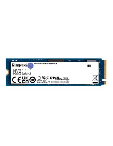 Disco Ssd Kingston Nv2 M.2 1tb Pcie G4x4 2280 Rw: 3500/2100mb/s, 320tbw Nvme