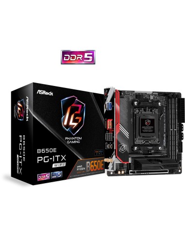 Placa Base Asrock B650e Pg-itx Wifi  Am5 M-itx Hdmi Ddr5 Retail