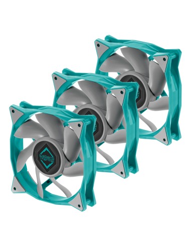 Ventilador Iceberg Thermal Icegale Xtra - 120mm  Teal (3er Pack)*