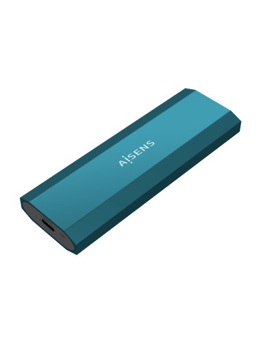 Aisens Caja Externa Para Disco Ssd M.2 Sata Nvme Usb 3.1 Sin Tornillos Asm2-019blu