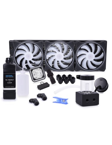 Kit Ven Cpu Ref Liq Alphacool Core Storm St30 420 Kit Diy Tubo Flex 3x140 Vent Argb 1l Ref 1700