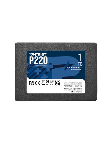 Disco Ssd Patriot 1tb 2,5" P220 Sata3 550/500 P220s1tb25