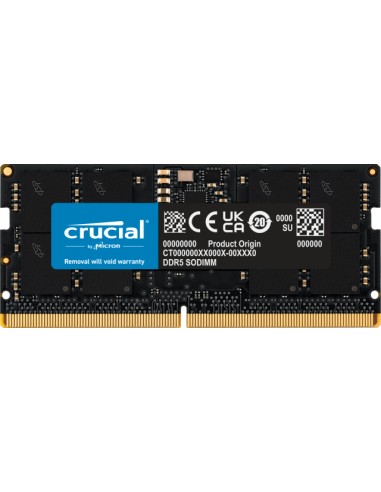 Memoria Crucial 16gb Ddr5-5200 Sodimm Cl42 (16gbit)