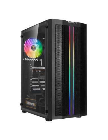 Caja Pc Gamdias Case Aura Gc3 Mid Tower 1 X 120mm Argb Fan Light Strip Front Panel