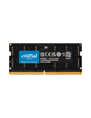 Memoria Crucial So Dimm 32gb 1 X 32 Gb Ddr5 5200 Mhz Ct32g52c42s5