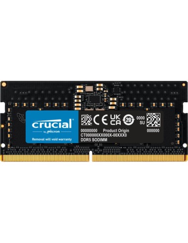 Memoria Crucial So-dimm 8 Gb Ddr5-5200 (1x 8 Gb), Ct8g52c42s5