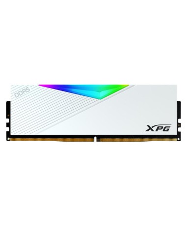 Adata 64 Gb Ddr5-6400 (2x 32 Gb) Kit Dual Blanco, Ax5u6400c3232g-dclarwh, Lancer Rgb, Intel Xmp