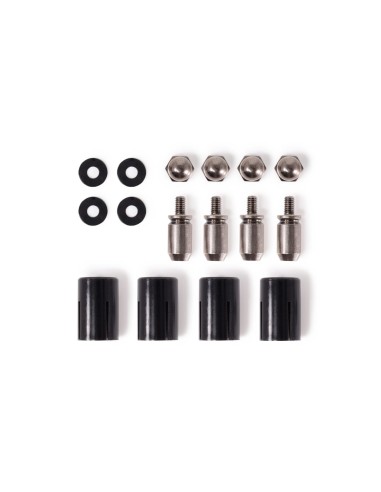 Alphacool Core Push Mounting 17mm M3/m4/unc 6-32 Set 4x, Montaje/montaje Negro/plata, 17 Mm 15724