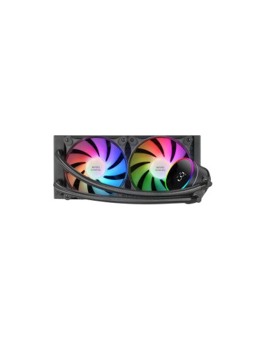 Refrigeracion Liquida Frgb Ml-lcd 240 Negro Mars Gaming Intel Lga 2066/ 2011/ 1700/ 1200/ 1156/ 1155/ 1151/ 1150 / Amd Am5/ A...