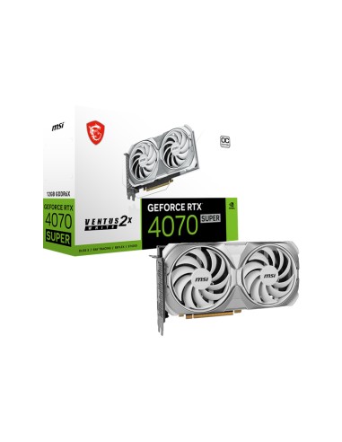 Tarjeta Msi Vga Nvidia Rtx 4070 Super 12g Ventus 2x White