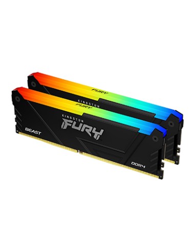 Memoria Kingston Fury Beast Rgb 64gb 2x32gb 3200mhz Ddr4 Cl16 Dimm Kf432c16bb2ak2