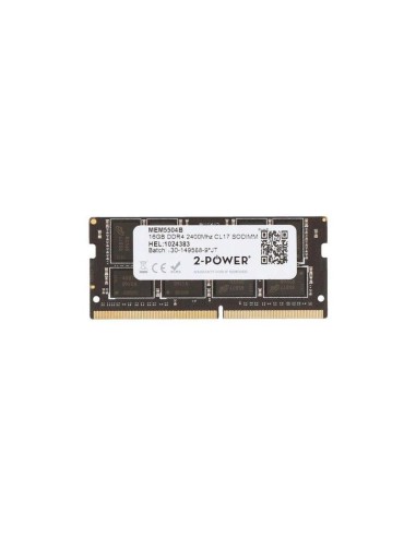 2-power Memoria Sodimm 16gb Ddr4 2400mhz Cl17 Sodimm 2p-910329-001