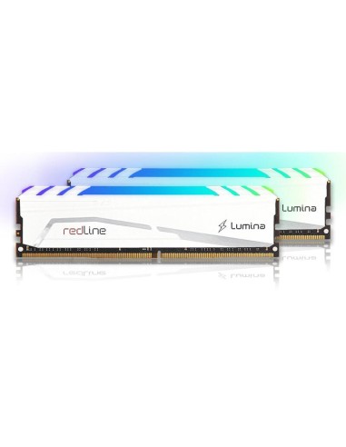 Mushkin Memoria 32 Gb Ddr5 6000 (2x 16 Gb) Kit Dual, Blanca Redline Lumina White Mlb5c600dddm16gx2