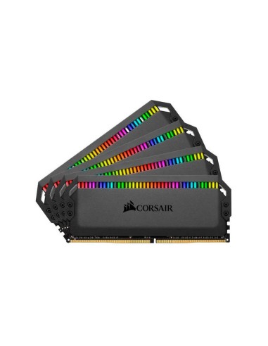 Memoria  Corsair 32 Gb Ddr4 3600 4x 8 Gb Kit  Cmt32gx4m4c3600c18, Dominator Platinum Rgb, Intel Xmp Cmt32gx4m4c3600c18 Negro