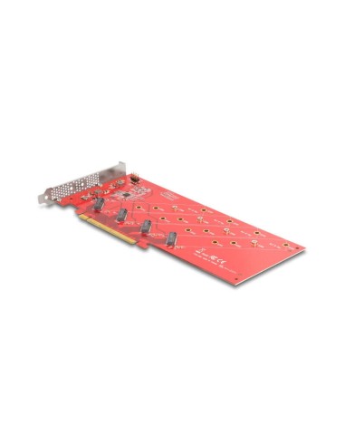 Delock 90617 Tarjeta Pci Express X16 A 4 X Nvme Interno M.2 Clave M 110 Mm - Bifurcación