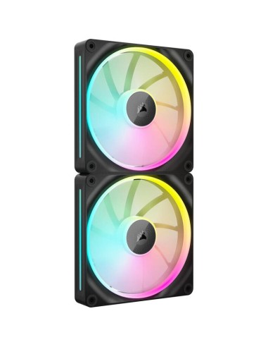 Ventilador  Pc Corsair Icue Link Lx140 Rgb Negro, Pack De 2 Co-9051028-ww