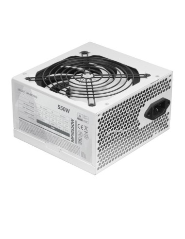 Fuente Alim. 550w 85% Ef Blanco Mars Gaming 550w/ Eficiencia 85%/ Ventilador 120mm/ Atx