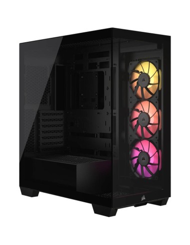 Caja Pc Corsair Icue Link 3500x Rgb Negra, Cristal Templado Cc-9011280-ww