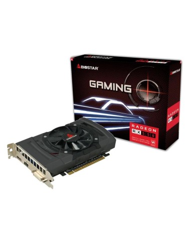 Tarjeta Grafica Biostar Radeon Rx550 2gb Ddr5 1100mhz Pci 3.0 Dvi Hdmi Displayport