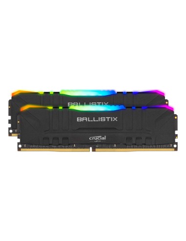 Memoria Crucial Ddr4 3200mt/s 32gb C16 Ballistix Rgb K2 32gb (16gb X 2), Black