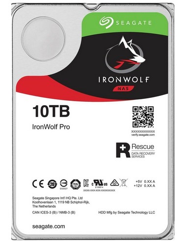 Disco Seagate Ironwolf Pro 3,5" 10tb Sata 6gb/s 7200rpm 256mb