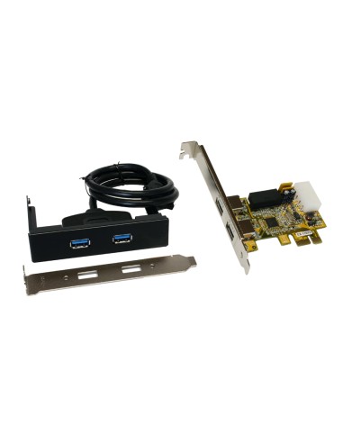 Tarjeta Pci-e Usb 3.0 2xext. + 2xint.p. Chipset Renesas, Soporte De Perfil Bajo