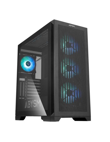 Caja  E-atx Abysm Gaming Danube Mura Bx300 Negra Argb Ab812111b