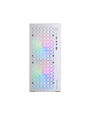 Caja Minitorre Microatx Mccore Blanco Mars Gaming Int:3x3'5,3x2'5/1xusb3.0/1xusb2.0/ Audio In/out/ Ventana Lateral Completa...