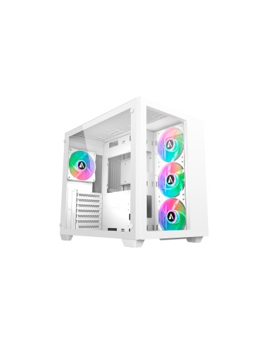 Abysm Danube Sava 285 Bx203 White Argb Caja Torre Atx, Itx, Micro Atx - Lateral Y Frontal Cristal Templado - 3.5" Y