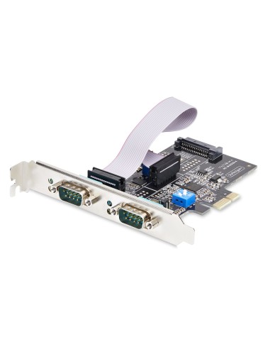 Startech.com Tarjeta Serie Pcie De 2 Puertos - Tarjeta Serial Pci Express De 2 Puertos Db9 Rs232/rs422/rs485 -incluye Bracket...