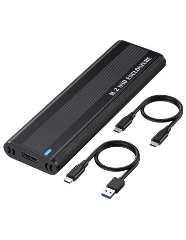 Caja Ssd M2 Nvme/ngff Usb-a Usb-c Negro