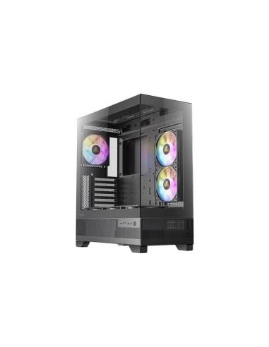 Caja Pc Semitorre Atx Cx700 Rgb Elite Negro Antec Int:2x3.5,2x2.5/ 1xusb3.0, 1xusb3.2 Tipo C/ Audio In/out/ Panel De Cristal ...