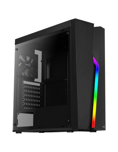 Caja Pc Aerocool Bolt Usb 3.0 2*usb 2.0 Audio/microfono Soporta Gpu Hasta 355mm Lateral Transparente Frontal Rgb Led