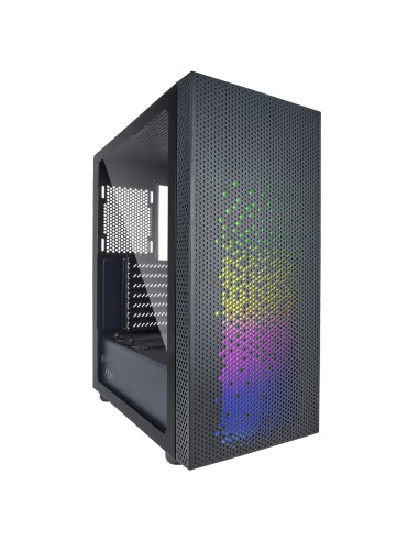 Caja Pc Azza Celesta 340f Gaming Miditower Negra Rgb