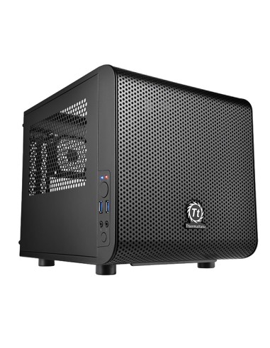 Caja Pc Thermaltake Core V1 Negro 1 Ven 200mm Incluido/ventana Transparente Ca-1b8-00s1wn-00